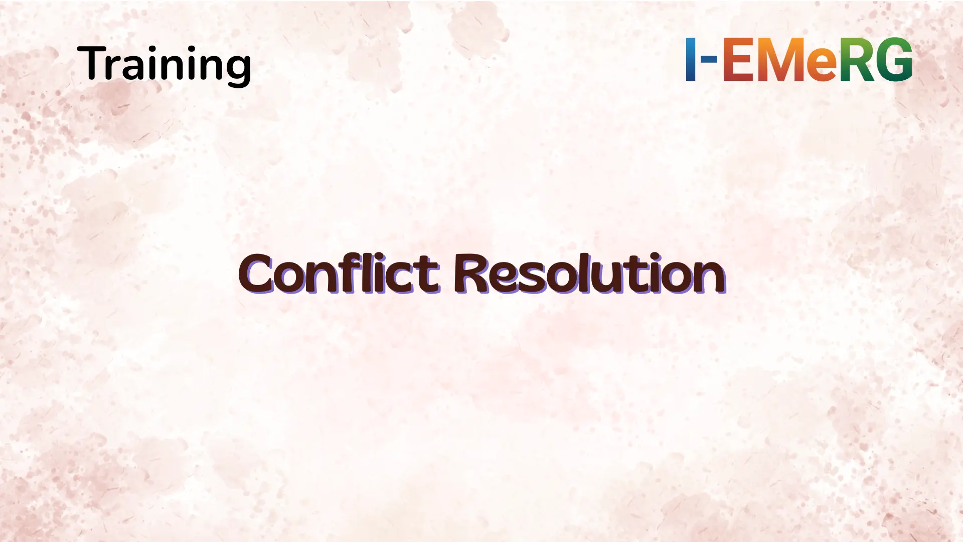 Conflict Resolution