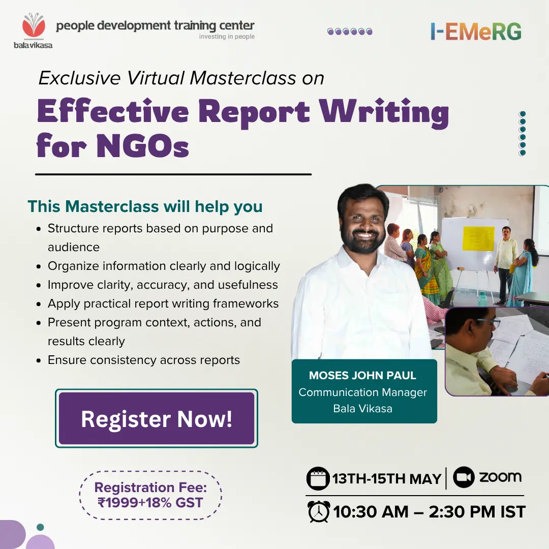 EFFECTIVE REPORT WRITING FOR NGOs