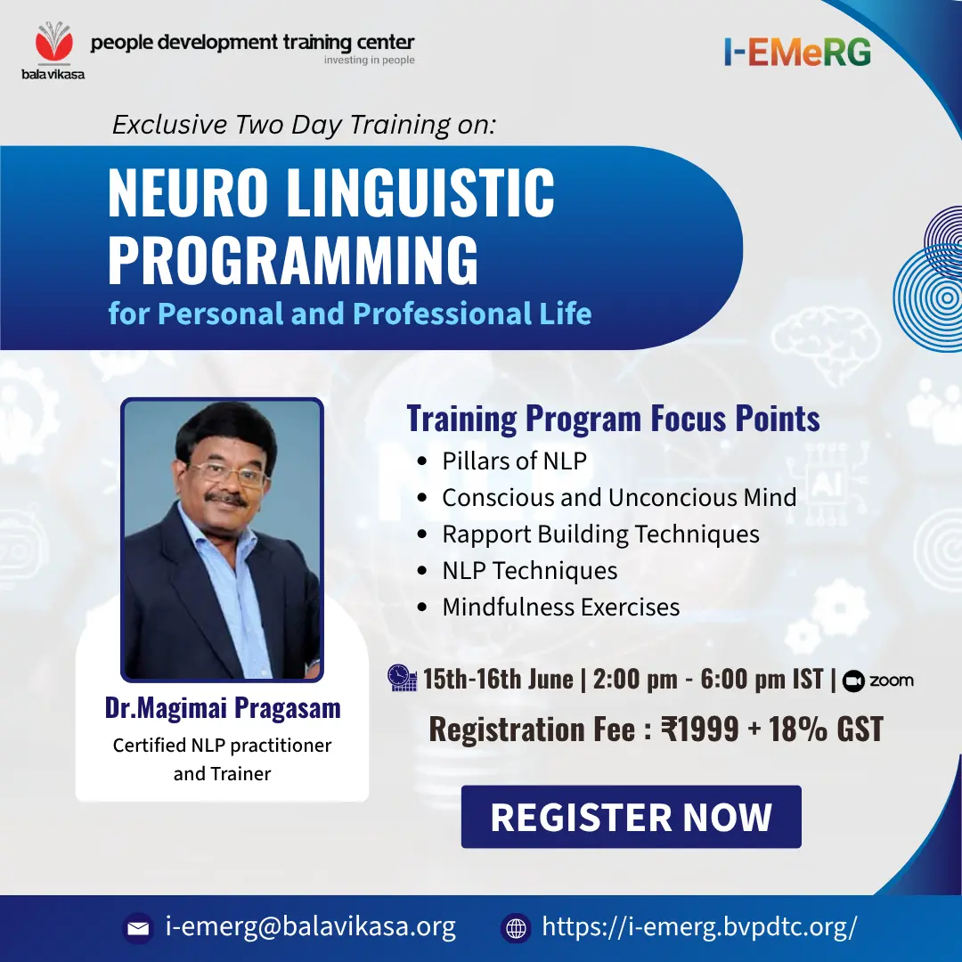 Neuro Linguistic Programming (NLP) For Personal and Professional Growth Training Program