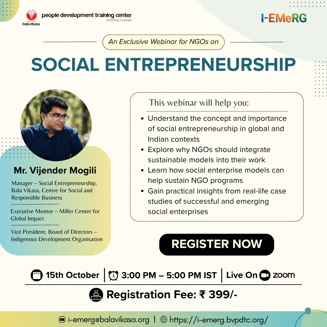 Social Entrepreneurship for NGOs